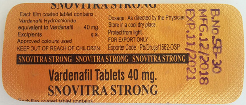 Sovitra Strong Сновитра Стронг 40 мг