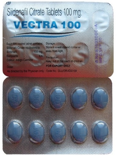 Vectra-100, 10 таблеток, силденафил